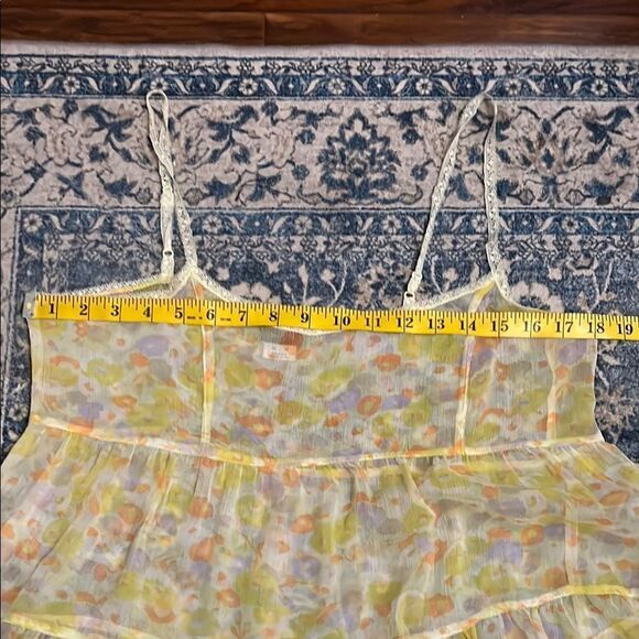Free People Intimately Floral Sheer Boho Modern Babydoll Tunic - Picture 9 of 10